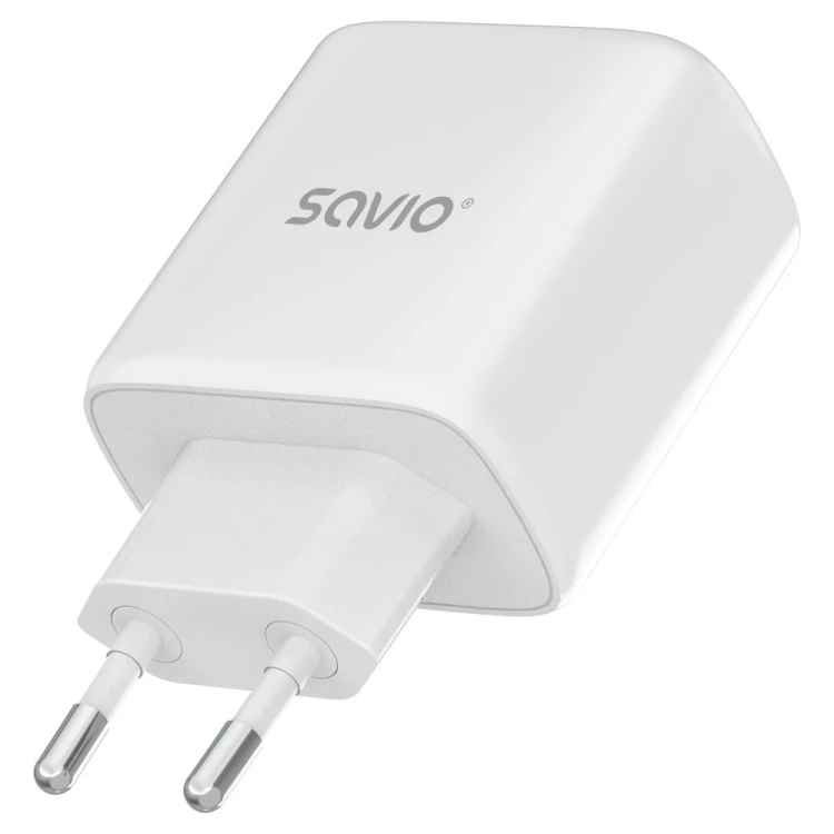 SAVIO ŁADOWARKA SIECIOWA LA-14 20W POWER DELIVERY 3.0, BIAŁA