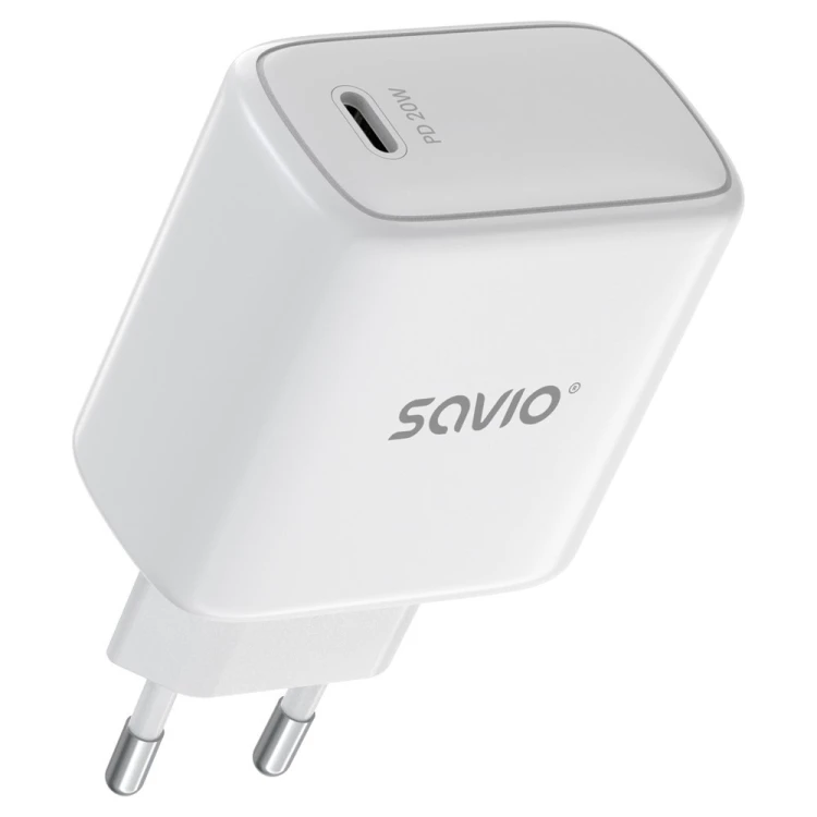 SAVIO ŁADOWARKA SIECIOWA LA-14 20W POWER DELIVERY 3.0, BIAŁA