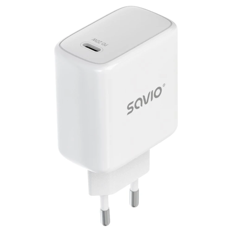 SAVIO ŁADOWARKA SIECIOWA LA-14 20W POWER DELIVERY 3.0, BIAŁA