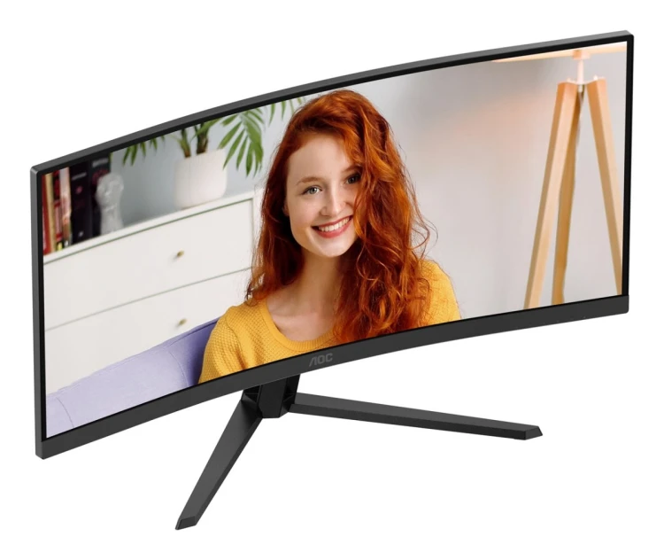 AOC B3 CU34B3E monitor komputerowy 86,4 cm (34") 3440 x 1440 px Wide Quad HD LED Czarny