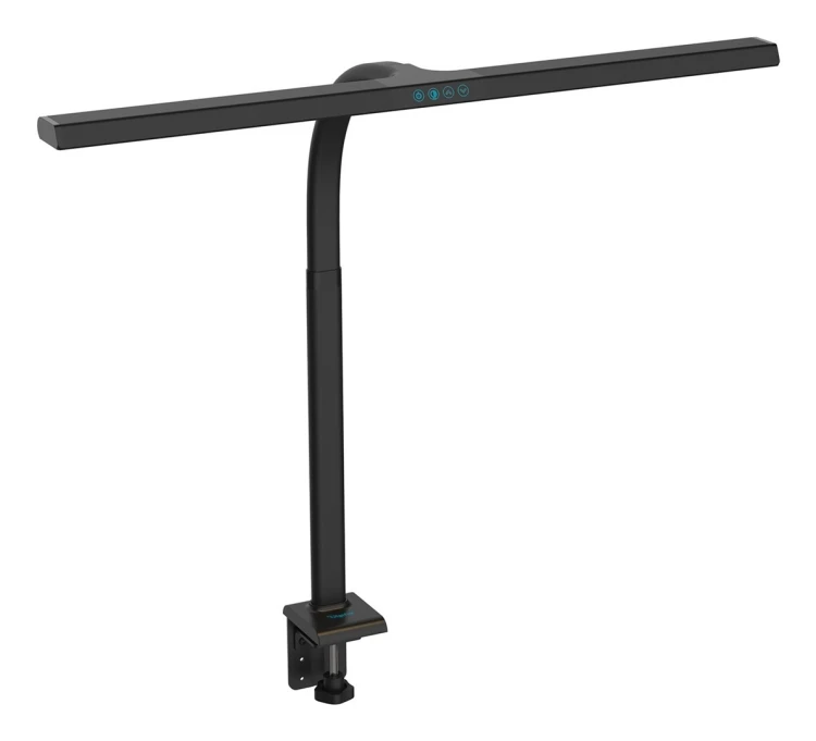 Digitus Lampa biurkowa LED – 80 cm, 2400 lm, 16 W, czarna