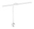 Digitus Lampa biurkowa LED – 80 cm, 2400 lm, 16 W, Biały