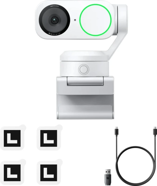 Insta360 CINSABNB_2 kamera internetowa 3840 x 2160 px USB-C Biały
