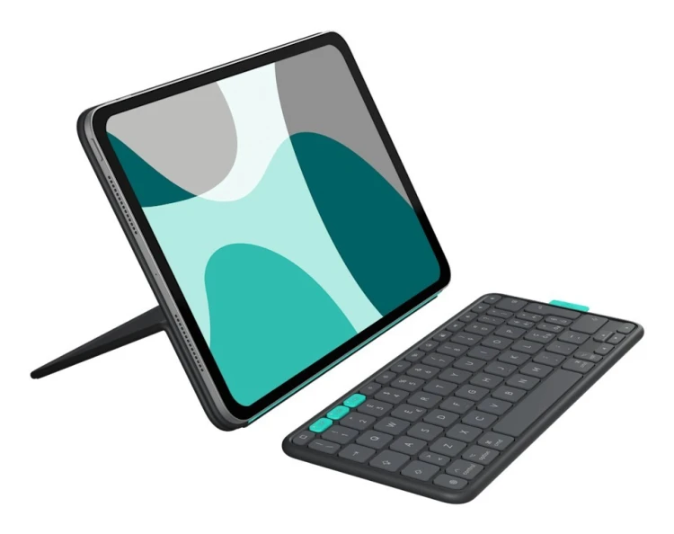 Logitech Flip Folio QWERTZ Niemiecki Bluetooth Grafitowy