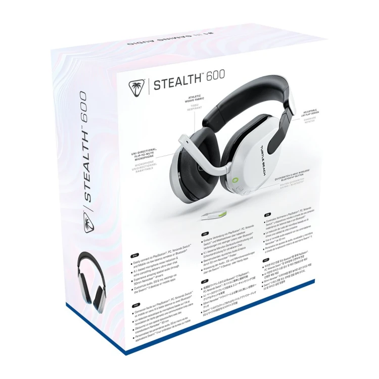 Turtle Beach Stealth 600 Gen 3 Zestaw słuchawkowy Bezprzewodowy Opaska na głowę Gaming Bluetooth Biały
