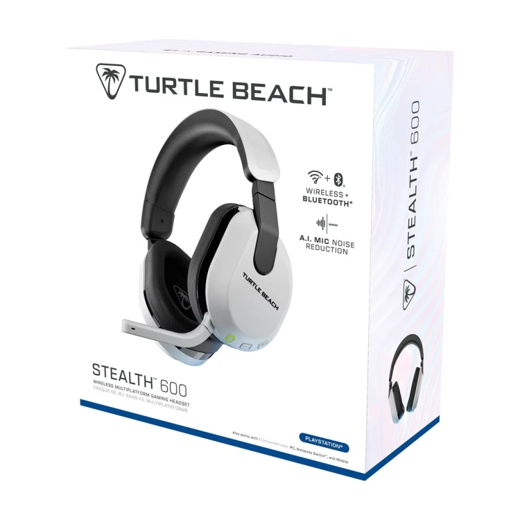 Turtle Beach Stealth 600 Gen 3 Zestaw słuchawkowy Bezprzewodowy Opaska na głowę Gaming Bluetooth Biały