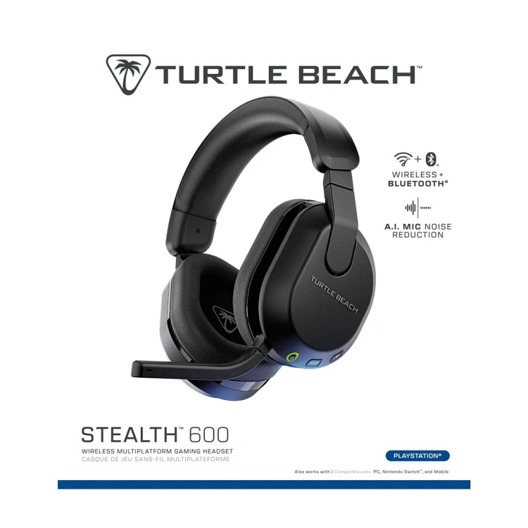Turtle Beach Stealth 600 Gen 3 Zestaw słuchawkowy Bezprzewodowy Opaska na głowę Gaming Bluetooth Czarny