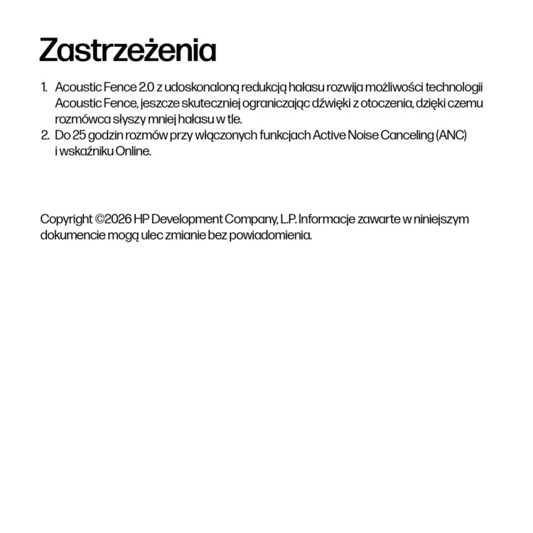 HP Poly Składany stereofoniczny zestaw słuchawkowy Bluetooth Focus 625 Fold