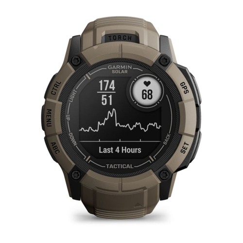 Garmin Instinct 2X Solar Tactical Edition 2,79 cm (1.1") MIP 50 mm Cyfrowy 176 x 176 px Ekran dotykowy Zielony GPS