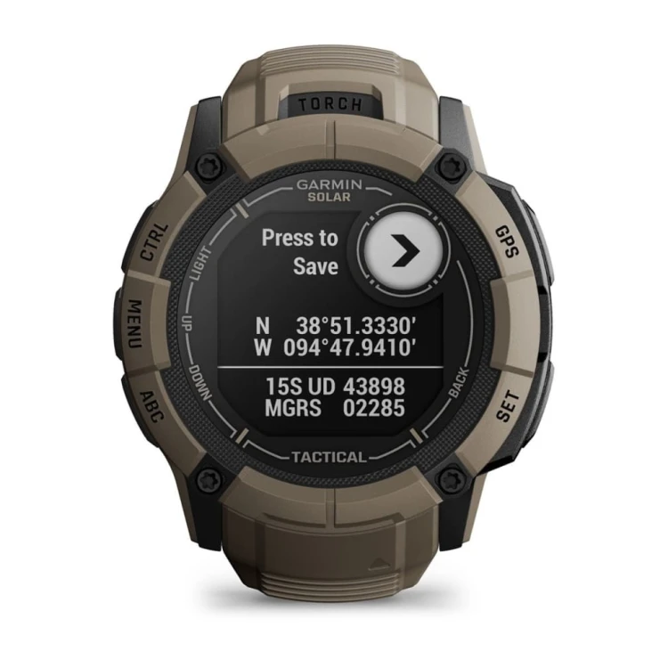 Garmin Instinct 2X Solar Tactical Edition 2,79 cm (1.1") MIP 50 mm Cyfrowy 176 x 176 px Ekran dotykowy Zielony GPS