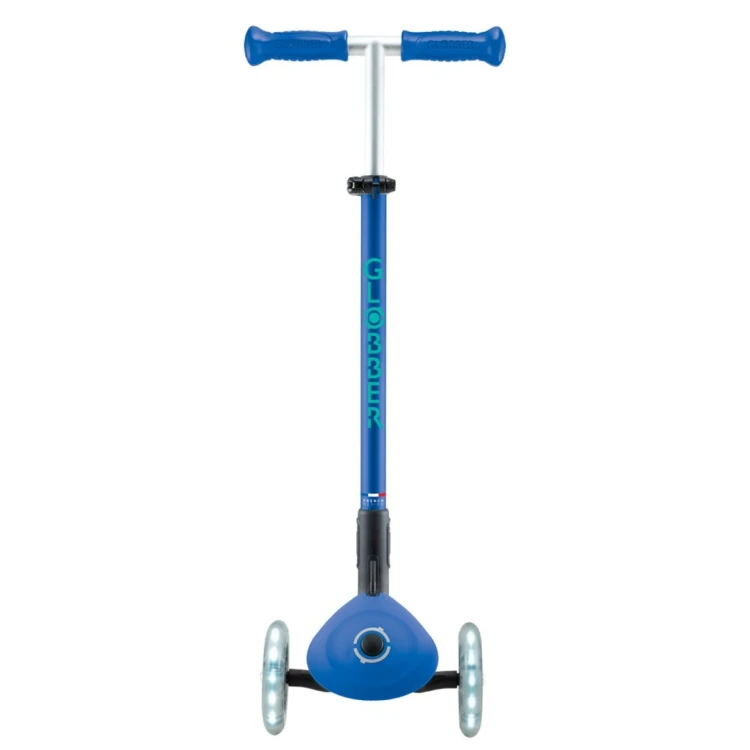 Globber Primo Foldable Plus Lights Dzieci Klasyczna hulajnoga Niebieski, Granatowy (marynarski)