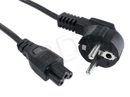 GEMBIRD KABEL ZASILAJĄCY DO NOTEBOOKA KONICZYNKA CEE 7/7 -> C5 (3 PIN) VDE 3M, CZARNY