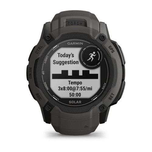 Zegarek sportowy Garmin Instinct 2X Solar MIP 50mm Graphite