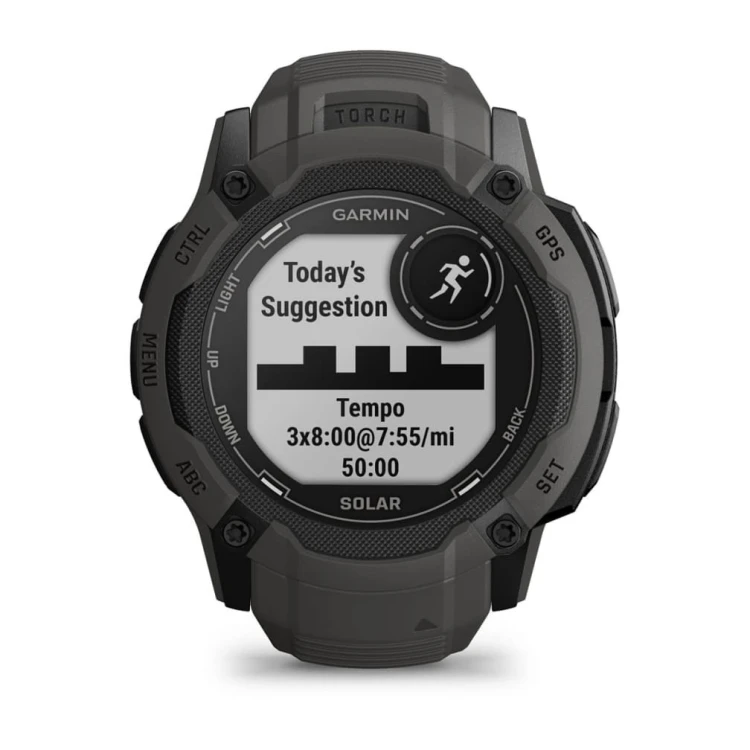 Zegarek sportowy Garmin Instinct 2X Solar MIP 50mm Graphite