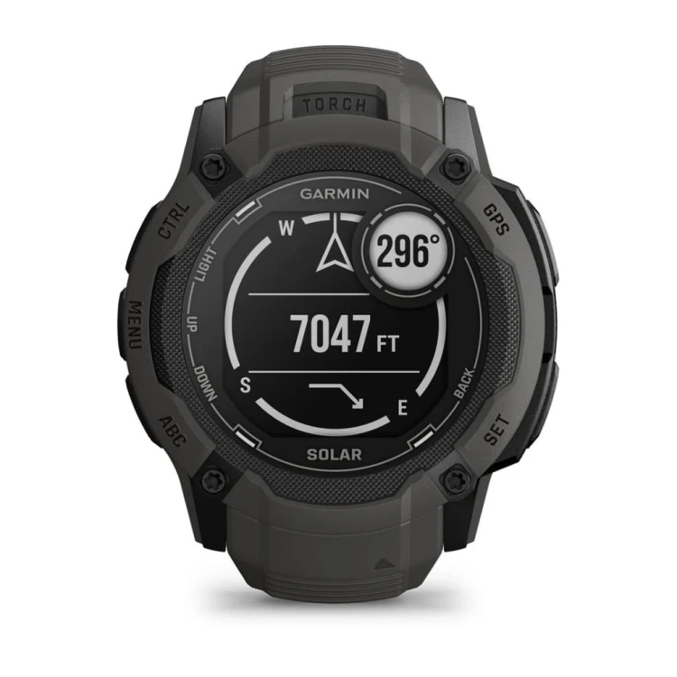 Zegarek sportowy Garmin Instinct 2X Solar MIP 50mm Graphite