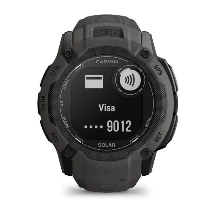 Zegarek sportowy Garmin Instinct 2X Solar MIP 50mm Graphite