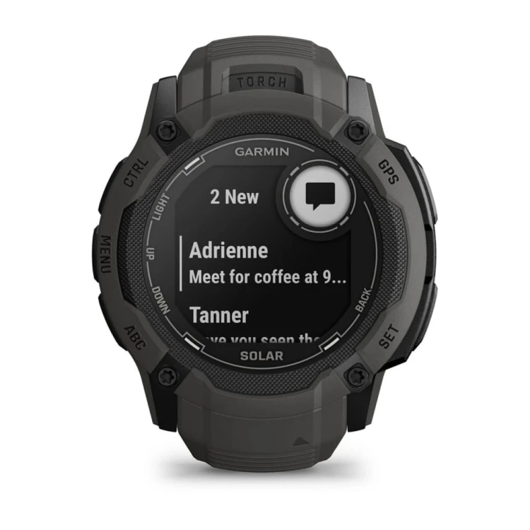 Zegarek sportowy Garmin Instinct 2X Solar MIP 50mm Graphite