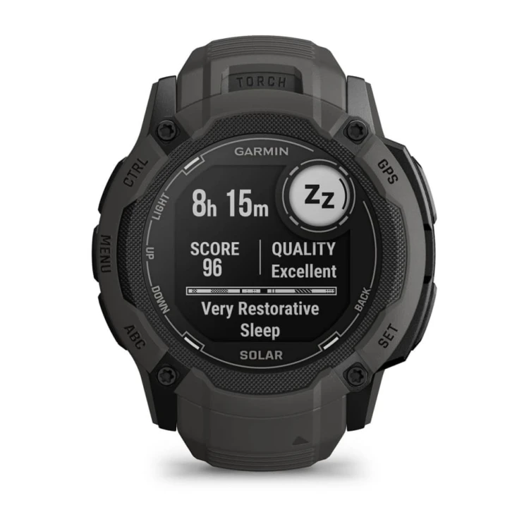 Zegarek sportowy Garmin Instinct 2X Solar MIP 50mm Graphite
