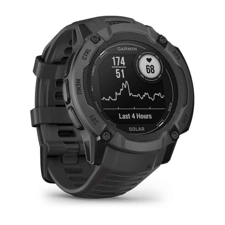Zegarek sportowy Garmin Instinct 2X Solar MIP 50mm Graphite