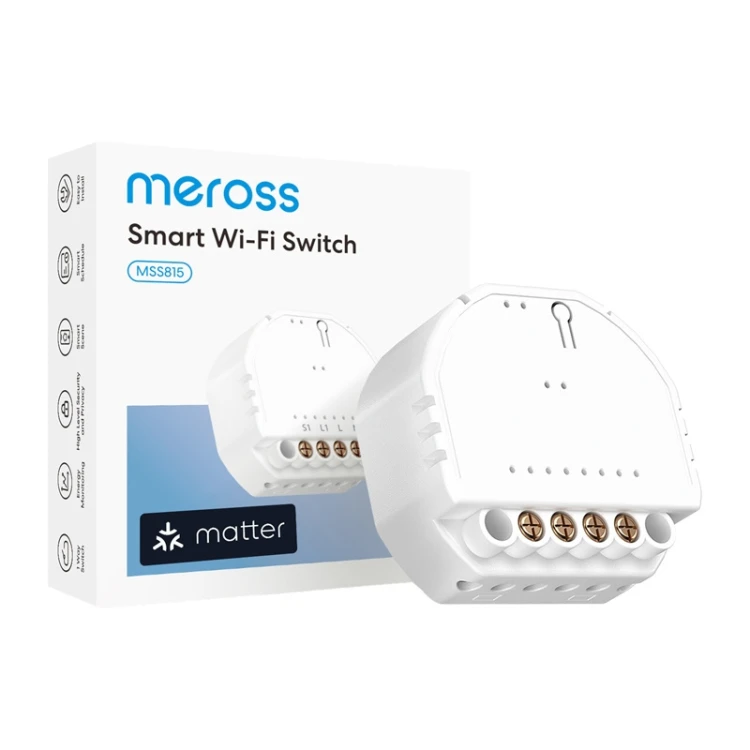 Zestaw 4 inteligentnych przełączników Wi-Fi MEROSS MSS815MAQUA-UN