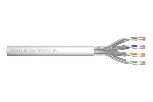 Kabel typu linka DIGITUS DK-1623-A-P-305 kat.6A, U/FTP, AWG 27/7,LSOH, 305m, szary, karton