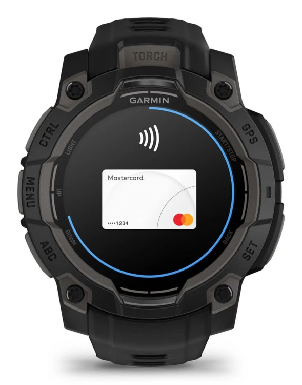 Zegarek sportowy Garmin Instinct 3 AMOLED 45mm Czarny