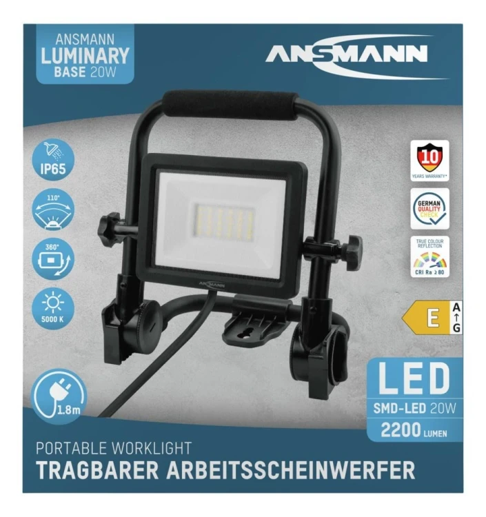 Ansmann FL20W-AC Czarny LED 20 W