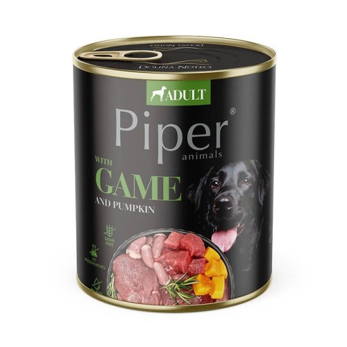 DOLINA NOTECI Piper Animals z dziczyzną - mokra karma dla psa - 800g