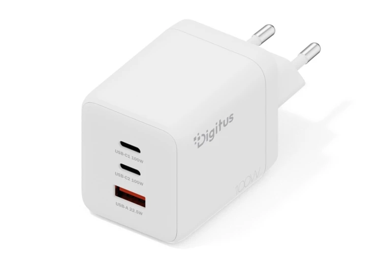 Digitus Ładowarka USB GaN 100W, 2x USB-C, 1x USB-A