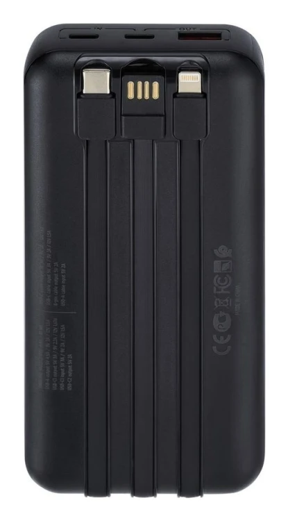 Rivacase VA2221 bank mocy Litowo-polimerowy (LiPo) 20000 mAh Czarny