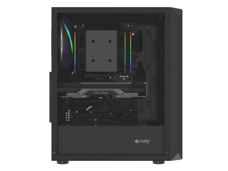 OBUDOWA FURY SHOBO SH4 RGB MIDI TOWER Z OKNEM CZARNA