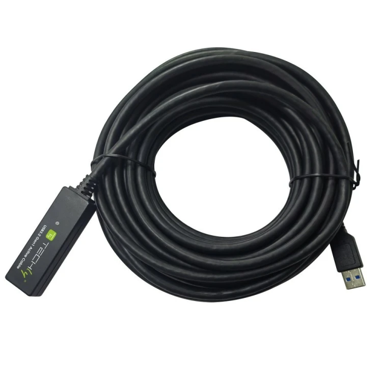 Techly ICUR30100G kabel USB USB 3.2 Gen 1 (3.1 Gen 1) 10 m USB A Czarny