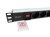 Equip 333293 rozdzielacz zasilania PDU 8 x gniazdo sieciowe 1U Czarny, Srebrny