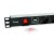 Equip 333309 rozdzielacz zasilania PDU 7 x gniazdo sieciowe 1U Czarny, Srebrny