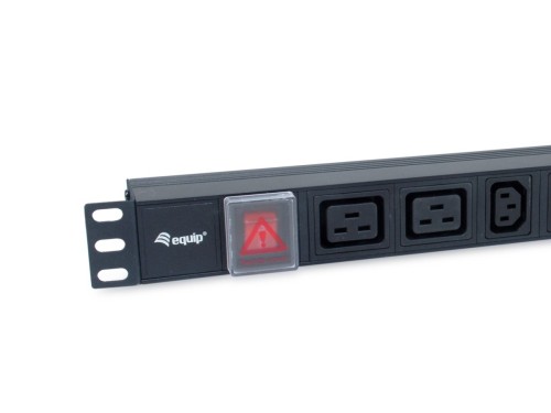 Equip 333316 rozdzielacz zasilania PDU 8 x gniazdo sieciowe 1U Czarny