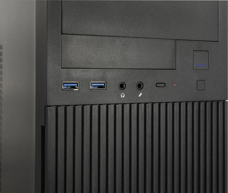 Inter-Tech IT-2815 Linear Midi Tower Czarny