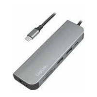 LogiLink UA0343 stacja dokująca USB 3.2 Gen 1 (3.1 Gen 1) Type-C Aluminium