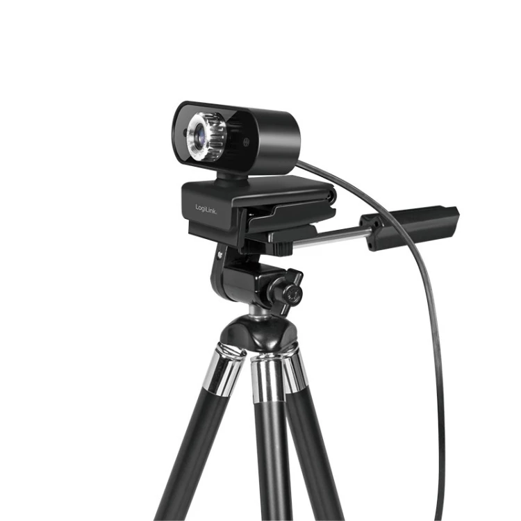 LogiLink UA0371 kamera internetowa 3 MP 1920 x 1080 px USB 2.0 Czarny, Srebrny