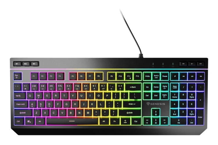 GENESIS Rhod 530 klawiatura Gaming USB QWERTY US English Czarny