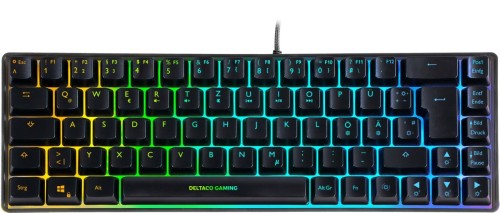 Deltaco Gaming GAM-158-DE klawiatura USB QWERTZ Skandynawia Czarny