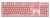 Deltaco Gaming GAM-021-RGB-P-DE klawiatura USB QWERTZ Niemiecki Różowy