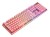 Deltaco Gaming GAM-021-RGB-P-DE klawiatura USB QWERTZ Niemiecki Różowy