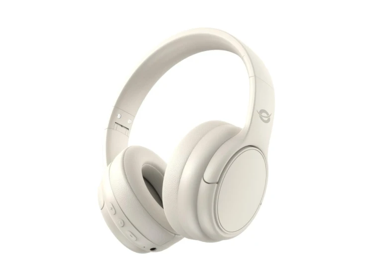Conceptronic PARRIS03C słuchawki/zestaw słuchawkowy Przewodowy i Bezprzewodowy Opaska na głowę Muzyka Bluetooth Kremowy