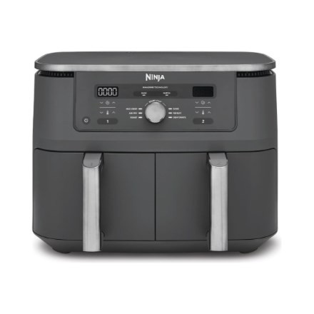 Ninja DZ400EU frytkownica Podwójny 9,5 l Autonomiczny 2470 W Frytkownica na gorące powietrze Szary