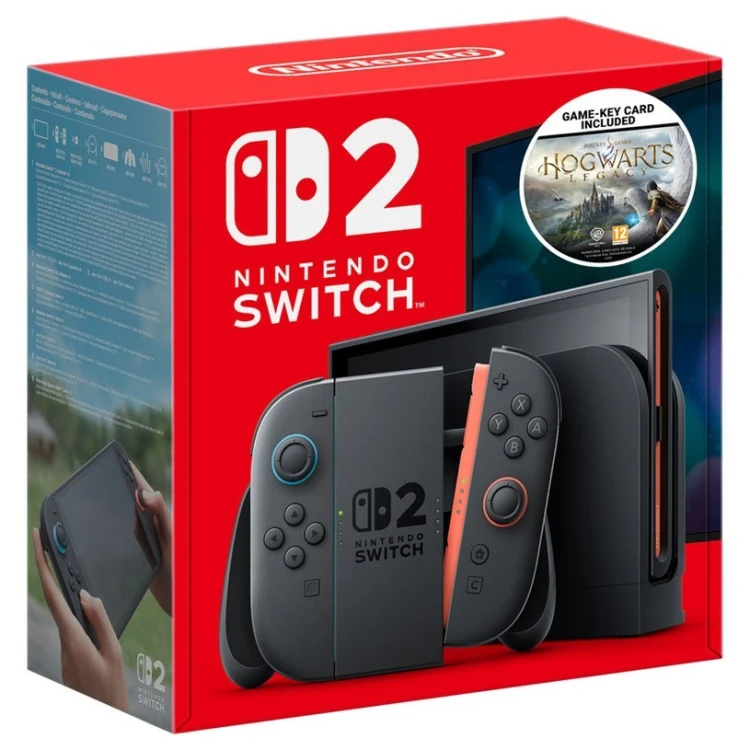 Nintendo Switch 2 + Hogwarts Legacy Przenośna konsola do gier Czarny