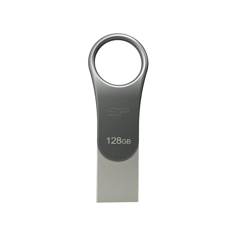 Silicon Power Mobile C80 pamięć USB 128 GB USB Type-A / USB Type-C 3.0 (3.1 Gen 1) Tytan