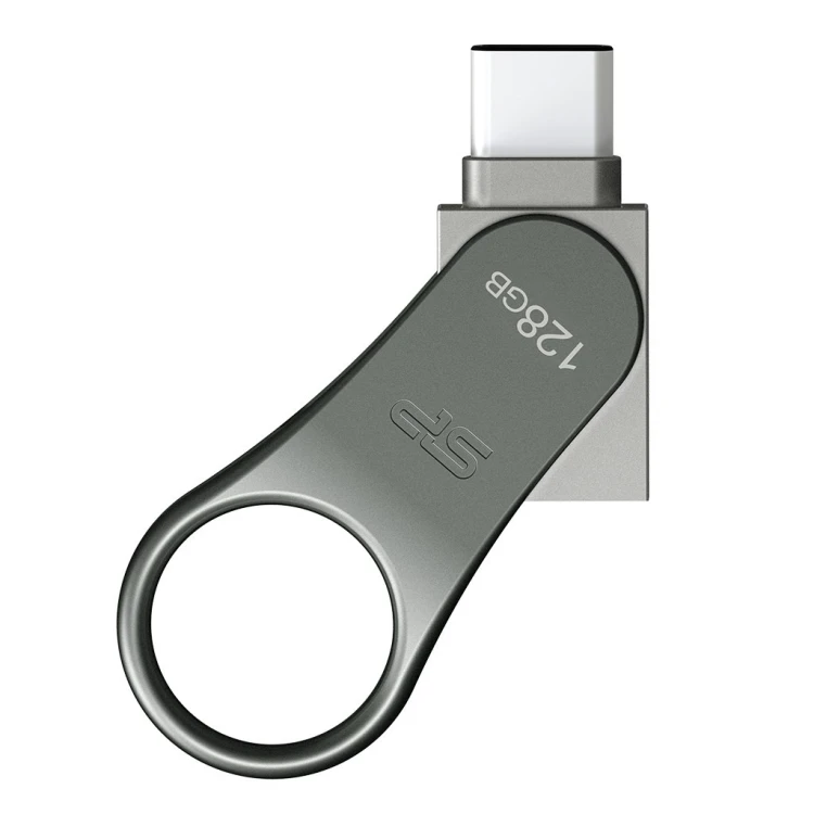 Silicon Power Mobile C80 pamięć USB 128 GB USB Type-A / USB Type-C 3.0 (3.1 Gen 1) Tytan