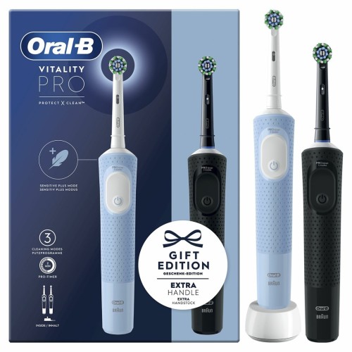 Szczoteczka elektryczna Oral-B Vitality Pro D103 Duo Black/ Lilac Violet