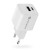 EVERACTIVE ŁADOWARKA SIECIOWA GAN 1 X USB, 1 X USB-C QUICK CHARGE 3.0 20W BIAŁA SC-330Q