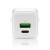 EVERACTIVE ŁADOWARKA SIECIOWA GAN 1 X USB, 1 X USB-C QUICK CHARGE 3.0 20W BIAŁA SC-330Q